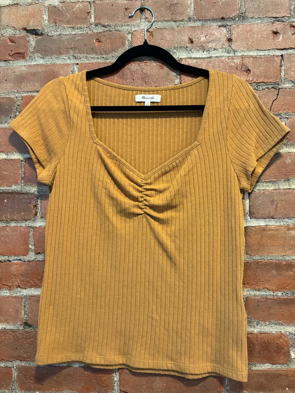 Madewell Women's Ribbed Short Sleeve Top